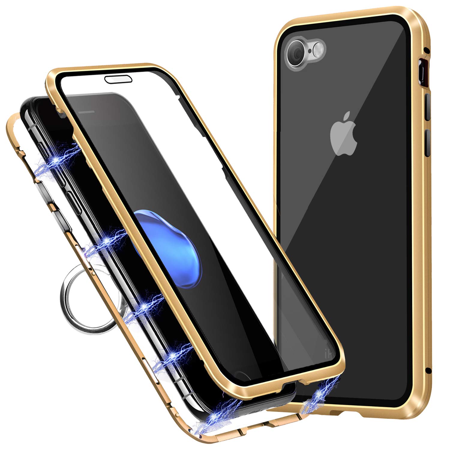 جراب ماجينتو كينج زجاج امامي وخلفي | iPhone 7 | 8 | SE 2020